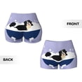 thumbnail image 6 of Yiaed Bernese Mountain Dog Sitting Bath Tub Print Women's Athletic Shorts Running Shorts Sporty Short High Waisted Elastic Workout Shorts for Yoga Gym Running & Sports -Small, 6 of 8