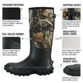 thumbnail image 4 of HISEA Men's Rubber Rain Boots with Steel, Shank Slip-Resistant Waterproof, Camo, US Size 7, 4 of 9