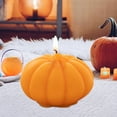 thumbnail image 6 of BiFandian Halloween Pumpkin Candles, Halloween Pumpkin Spice Candle Decoration Indoor Outdoor, Holiday Candle Gifts for Home Outside Yard Lawn Garden Party, 6 of 7