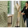 thumbnail image 5 of Soimoi Cotton Poplin Fabric Leaves & Periwinkle Floral Decor Fabric Printed Yard 56 Inch Wide, 5 of 7