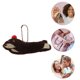 thumbnail image 4 of Ofertas Únicas 1 Pc Encanto de Bolso Cadena de Perlas para Perro Accesorios de Bolso Marrón Oscuro Amarillo Claro, 4 of 6