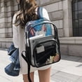 thumbnail image 6 of ALAZA Clear Backpack Oil Paint Dog Astronaut PVC Transparent BookBag, 6 of 7