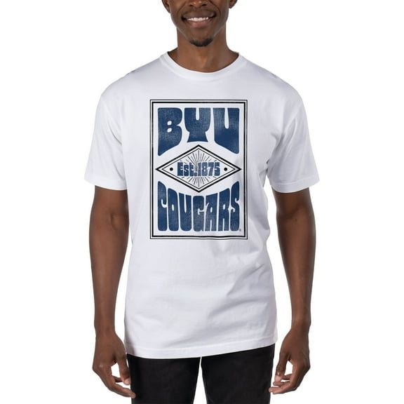 Men's Uscape Apparel White BYU Cougars T-Shirt