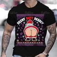 thumbnail image 1 of Camiseta navideña para hombre, camiseta roja con cuello redondo de Papá Noel para hombre, ropa de calle de gran tamaño a la moda, Tops de manga corta, ropa Harajuku para hombre, 1 of 4