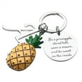 thumbnail image 3 of TINGN Pineapple Gifts Initial Keychain Be a Pineapple Keychain Gifts for Women, 3 of 5