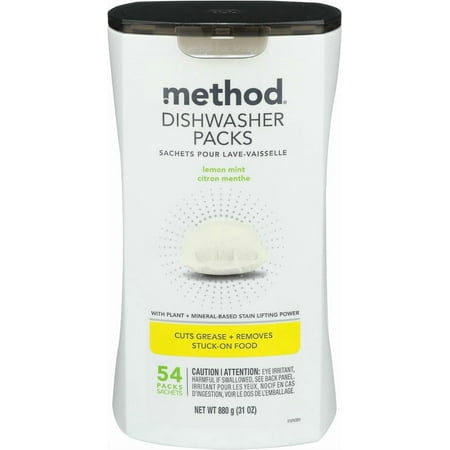 Method Dishwasher Packs - Lemon Mint - 54 ea Pack of 3