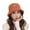 Orange, variant on QASIEATN Womens Modern Fit Bucket Hats Women's Winter Fisherman Hat Outdoor Warm Bucket Hat Fall Fashion Accessories