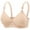 Beige, variant on Women's Wireless Comfort Bra – Front-Closure Non-Padded Bralette, Supportive Soft Cup for Lounge & Sleep | | 1PC Women's Bra