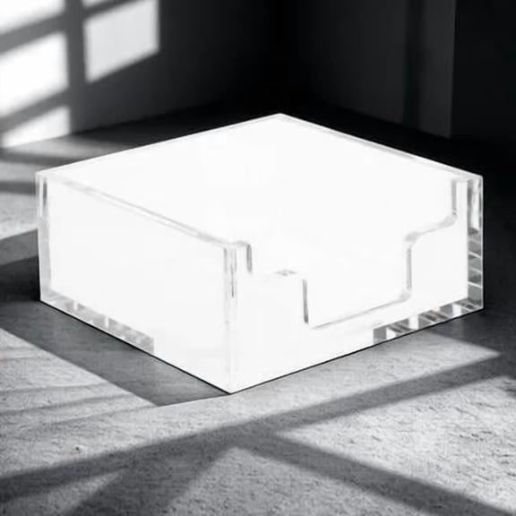 UPGRATOR Napkin Holder Clear Acrylic Square for Homeowners 1Pcs