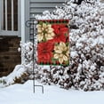thumbnail image 4 of Briarwood Lane Christmas Poinsettia Garden Flag, 4 of 4