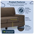 thumbnail image 3 of Serta Palisades 78" Track Arm Sofa with Removable Covers Brown, 3 of 17