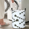 thumbnail image 5 of Sikiie Sea Turtle Print Round Dirty Clothes Basket, Waterproof Standing Foldable Storage Basket, for Laundry Room, Bedroom, Bathroom Storage-Medium, 5 of 6