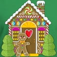 thumbnail image 3 of CafePress - Gingerbread House Women's V Neck Dark T Shirt - Women's V-Neck Dark T-Shirt, 3 of 4