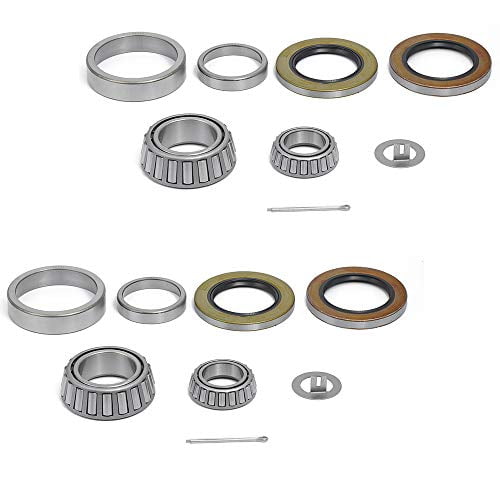 QJZ 2-Sets EZ Lube Axle LM67048/LM67010 with Grease Seal 10-36 and 10-10 for 5200-6000 lb Trailer Hub Wheel Bearing Kit 25580/25520 5200-6000 lb 