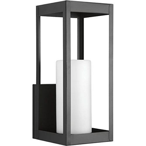 Progress Lighting P560041-031 Patewood One-Light Large Wall Lantern, Black