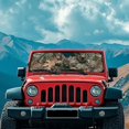 thumbnail image 3 of Uorisanigo Windshield Sunshade for Wrangler, Compass, Gladiator & Renegade Camo Hunting Print Car Sun Shade Sun Visor Protector, Accessories for Jeep Wrangler, Blocks UV Rays, 3 of 7