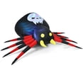 thumbnail image 4 of Gymax 6.5 ft Halloween Inflatable Blow-Up Spider Yard Decoration w/ LED Light, 4 of 8