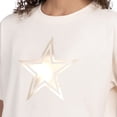 thumbnail image 3 of Women's Starter Cream Dallas Cowboys Pastel Travel Boxy Cropped T-Shirt, 3 of 3