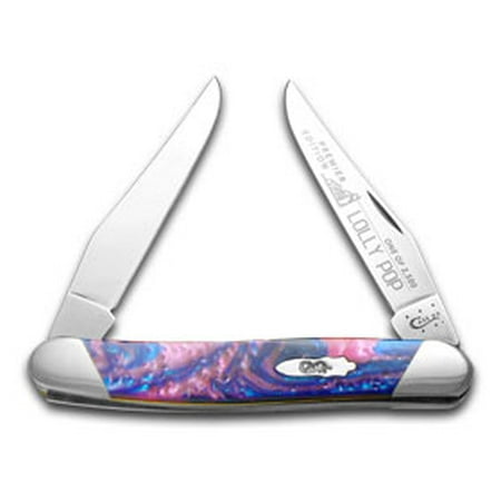 Case xx Slant Series Lolly Pop Corelon Muskrat 1/2500 Stainless Pocket Knife Knives