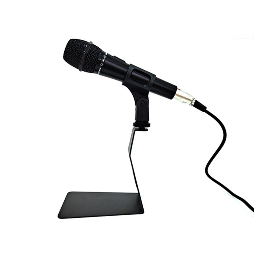 Iron for Triangle Metal Microphone Stand, Microphone Desktop Shock Mount, Directional Universal Accessories