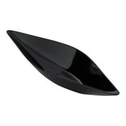 Diamond Black Plastic Canoe Dish - 5" x 1 1/2" x 3/4" - 100 count box