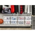 thumbnail image 2 of IRIS USA 2 Pack Wide Shoe Storage Box, Stackable and Drop Front, 2 of 5