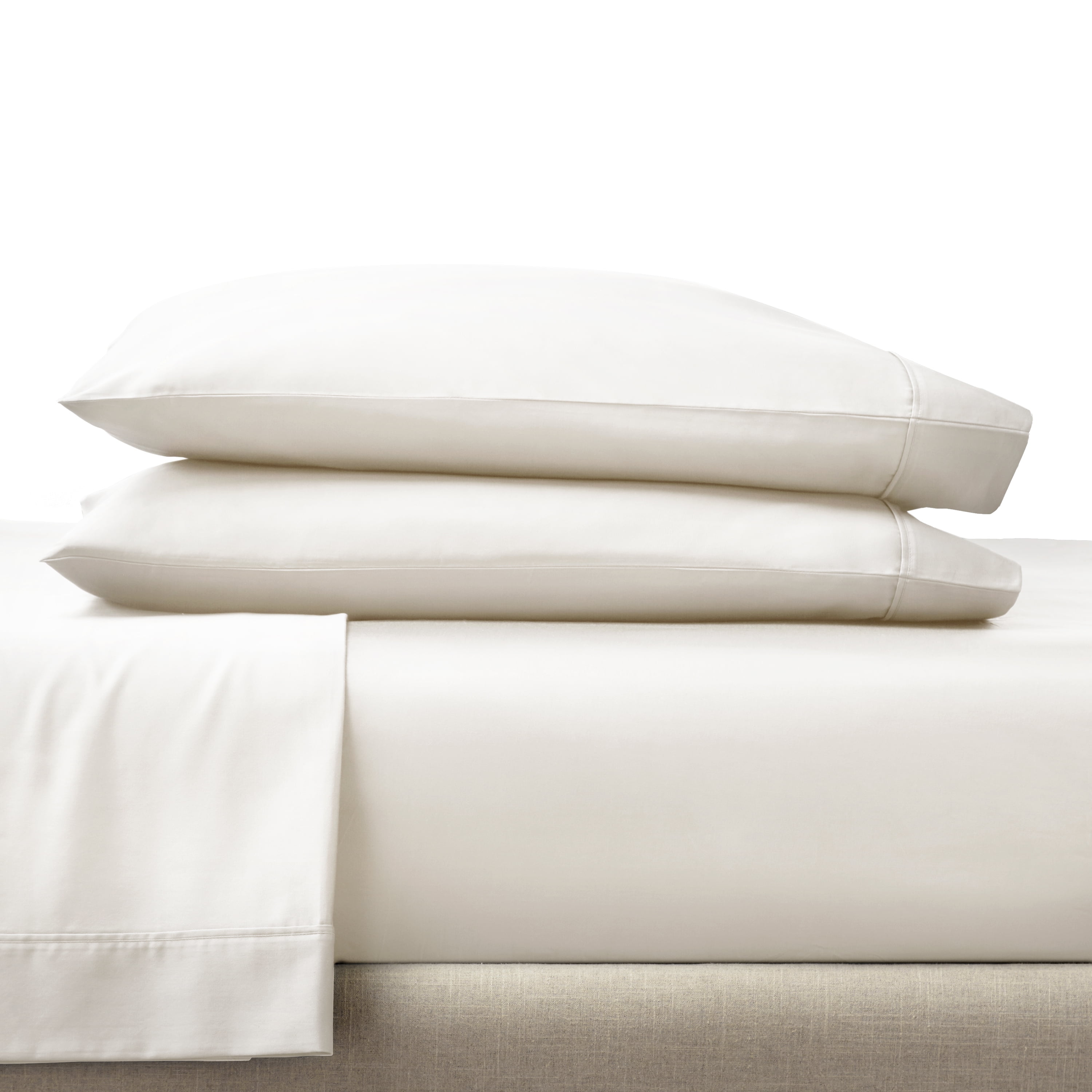 Better Homes & Gardens 4-Piece 300 Thread Count Vanilla Dream Cotton Sateen Bed Sheet Set, Full