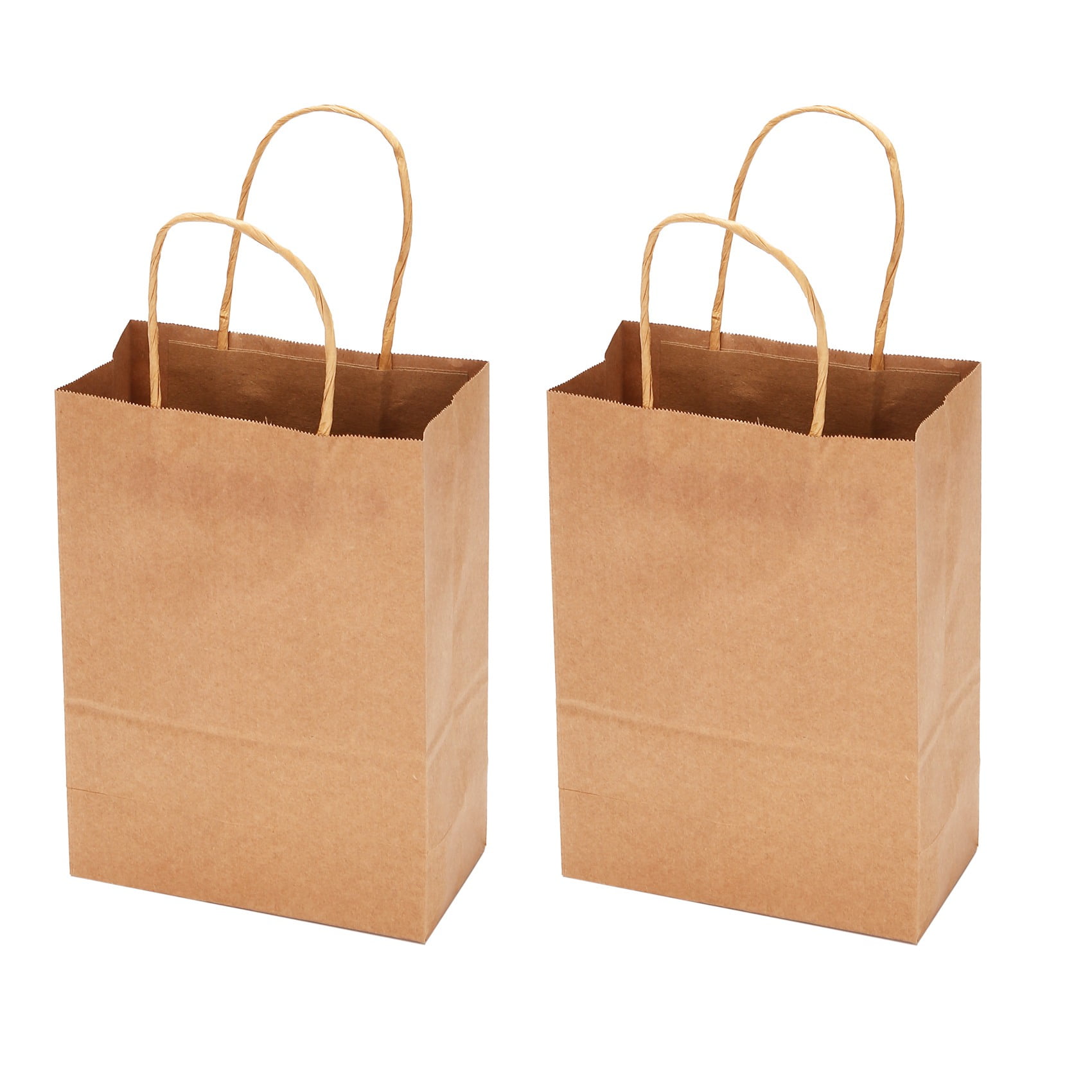 Kraft Paper Bags 25Pcs 5.9X3.14X8.2 Inches Small Paper Gift Bags with