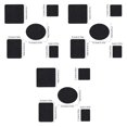 thumbnail image 1 of Wosthever Parches adhesivos de tela Jean, Kit de reparación de ropa DIY ovalado Rectangular cuadrado con bolsa de costura Type1 Wosthever CBP147858, 1 of 6