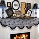 thumbnail image 5 of Halloween Fireplace Mantle Decorations, Black Lace Spiderweb Fireplace Mantel Scarf Cover Garland For Festive Party Supplies Decor, 5 of 6