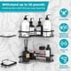 thumbnail image 2 of 2PCS Bathroom Corner Shelf No Drilling Wall-mounted Storage Rack Holder Cabinets with Towel Bar Bathtub Bath Shower Caddy Basket Organizer, 2 of 5
