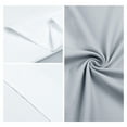thumbnail image 2 of REGALWOVEN Pillow Cases Set of 2, Soft Satin Polyester Cooling Pillow Covers with Envelope Closure Gray White Queen, 2 of 7