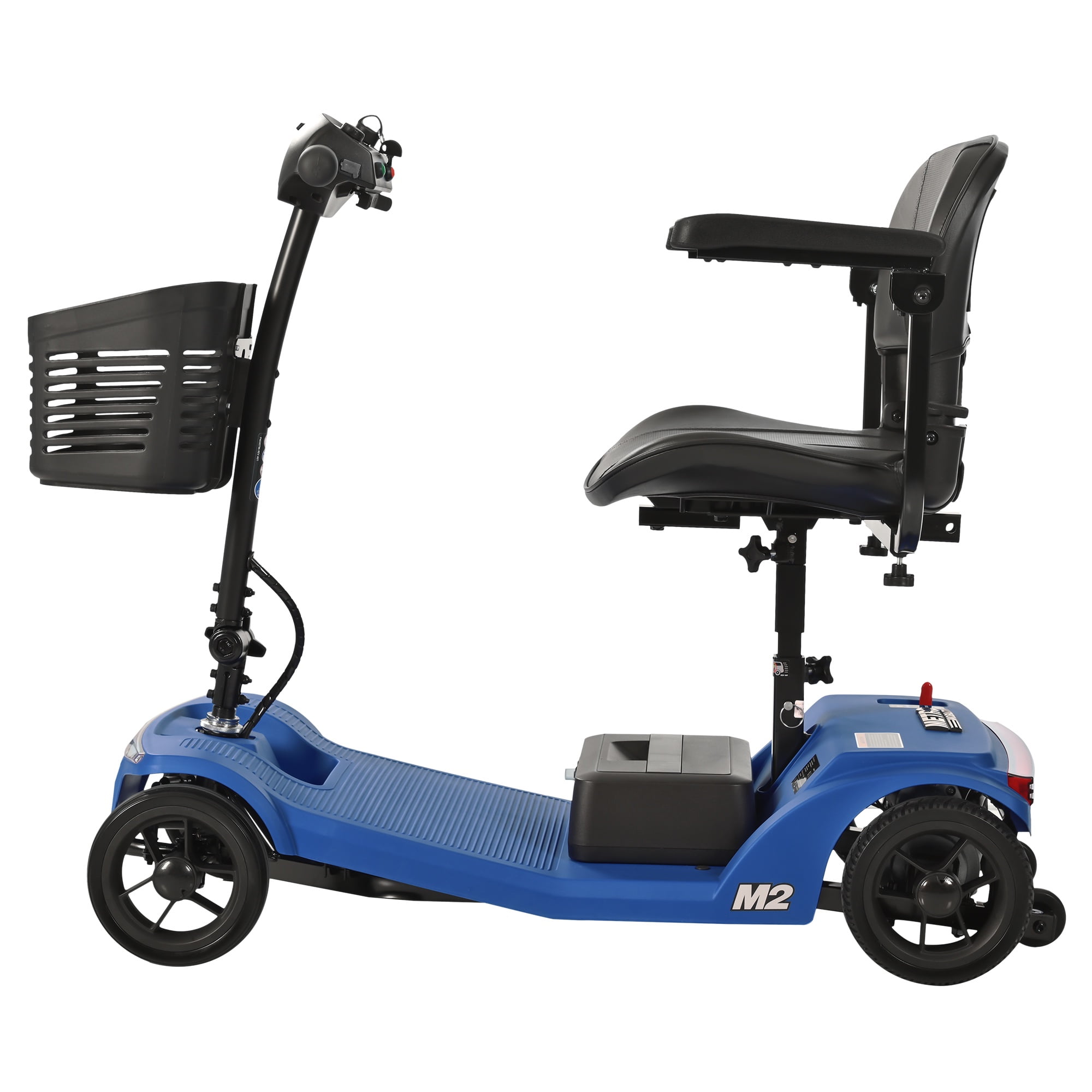 LEGAHOME Compact Mobility Scooter, Electric Powered 4 Wheels Scooter for Seniors, Lightweight Folding Motorized Scooters with LED Headlight, Heavy Duty Elderly Mobility Scooter, Holds 330lb, Blue