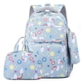 thumbnail image 1 of Clearance Kids Backpack Three In One School Backpack Nylon Bookbag With Lunch Bag/Pencil Case, 1 of 7