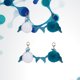 thumbnail image 4 of 4 llaveros divertidos con forma de delfín y bolas de pelo, creativos y encantadores, para decorar llaves, pequeños regalos para niñas y mujeres (azul y blanco)., 4 of 5