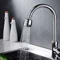 thumbnail image 2 of 1 Piece Universal Kitchen Faucet Splash Guard Reinforced Jet Faucet 360 Degree Rotatable Two-Position Water Outlet, 2 of 5