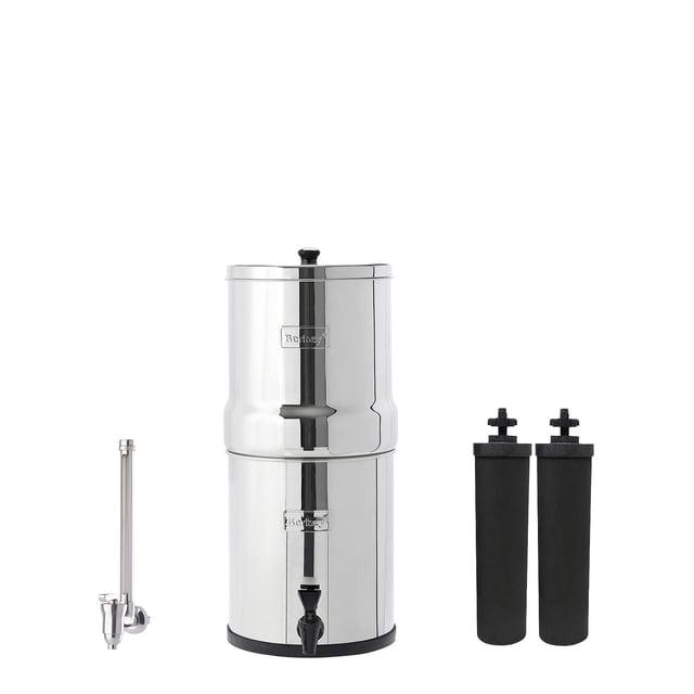 Sistema de filtro de agua Berkey Big Berkey 2.25L con 2 Black Berkey