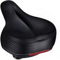 BUSATIA Bike Seat Bike Saddle,Comfortable Bicycle Seat Replacement with Dual Shock Absorbing Ball Wide Bike Seat Memory Foam Bicycle Seat with Mounting Wrench