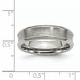 thumbnail image 5 of Primal Steel Titanium Beveled Edge, Concave 6mm Brushed and Polished Band, 5 of 9