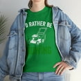 thumbnail image 7 of I'd Rather Be Mowing Shirt, Funny Lawn Mower Tee, Gift For Dad - ID: 514, 7 of 7