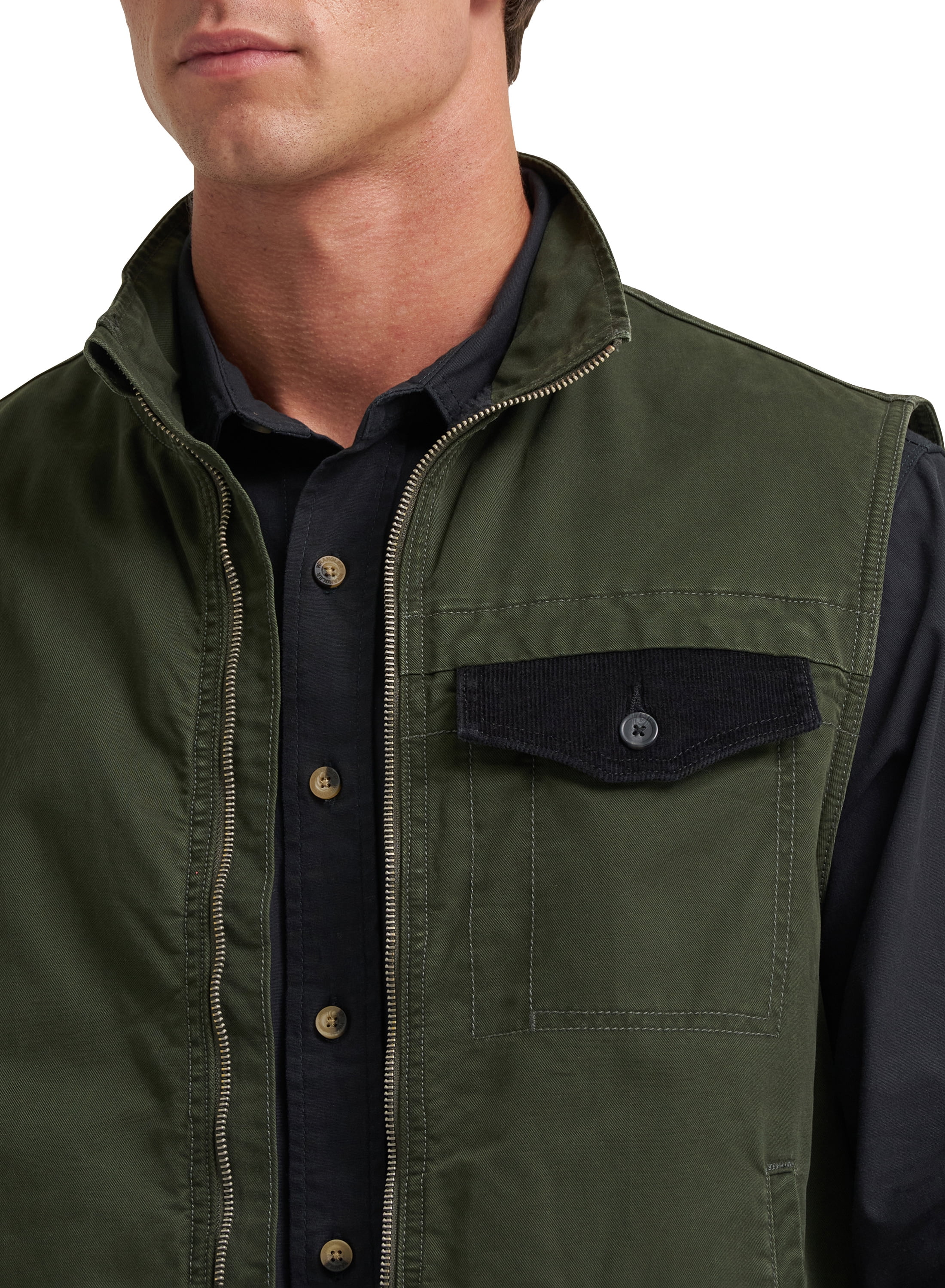Wrangler Mens Corduroy Barn Vest