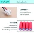 thumbnail image 3 of Aspiradora de iones de litio con batería CQCEO 6800 mAh 14,4 V, 3 of 6