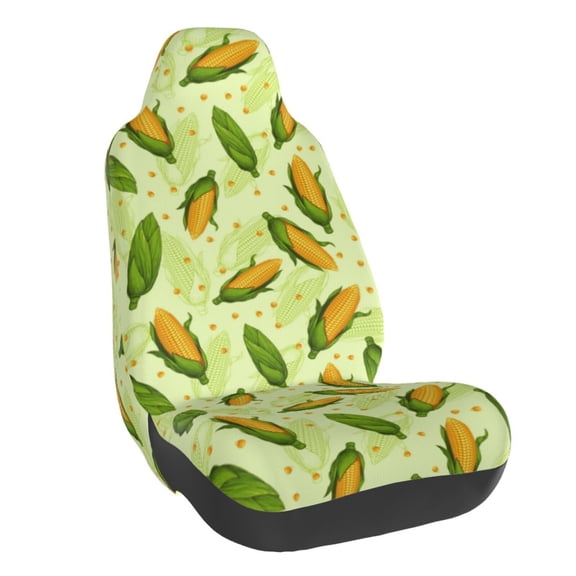 Honeii Fresh Corn Print Car Seat Cover,Car Interior Covers,Universal Fit Seat Protector, Compatible with Most Cars, SUVs, Trucks, and Vans