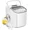 Pearlescent White, variant on Havato Portable Countertop Ice Maker, One-Button Operation,  26Lbs/24H Efficient Ice Making with Handle/Ice Scoop/Ice Basket, Kitchen/Office/Bar and Party, Garnet Red
