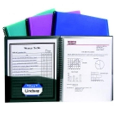 - C-Line Polypropylene 8 Pockets Spiralbound Portfolio With Clear-View Cover