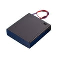 thumbnail image 1 of 2 Pieces Black 4 AA Batteries Box 6V Lid Switch Battery holder Case Bracket Battery Rack Compartment, 1 of 7