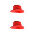 thumbnail image 4 of Guardurnaity Sombrero de copa, accesorio de Cosplay, suministros multiusos para fiestas de adultos, tela no tejida, disfraz de deshierbe resistente Rojo/Adulto/Alto 2piezas, 4 of 6