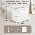 thumbnail image 4 of Disposable Facial Towels Storage Box - Acrylic Container Compatible With Clean Skin Club Clean Towel XL - Wall-Mounted Makeup Organizer With Drawer (Excluding Facial Towels), 4 of 6
