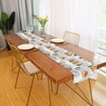 thumbnail image 2 of Yayeee Table Runner 90 inches Long Home Kitchen Dinning Party Decoration, Orange Snow Houses, 2 of 7