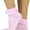 Ruffle Top - Pink, variant on Women's Opaque Ankle High Socks w/ Ruffled Lace Top - Pink